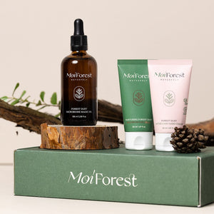 Moi Forestin Magic Oil, Multipurpose Cream ja After Care Hand Cream yhdessä bundlessa